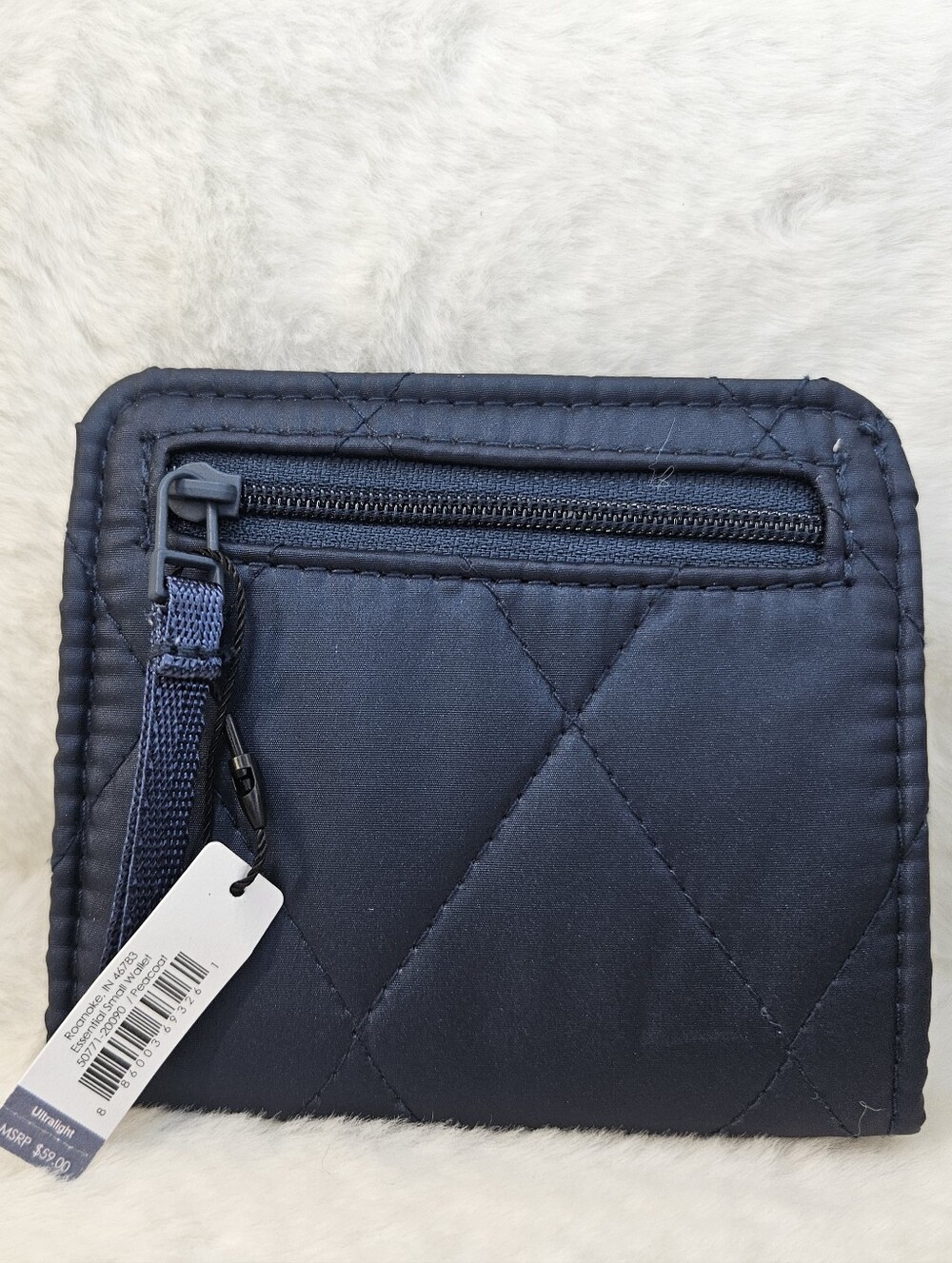 Vera Bradley Quilted Navy Wallet - Picture 4 of 7